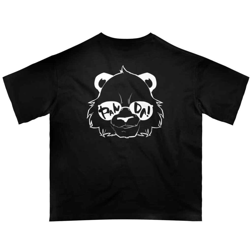 キナコのグラサンパンダ オーバーサイズTシャツ