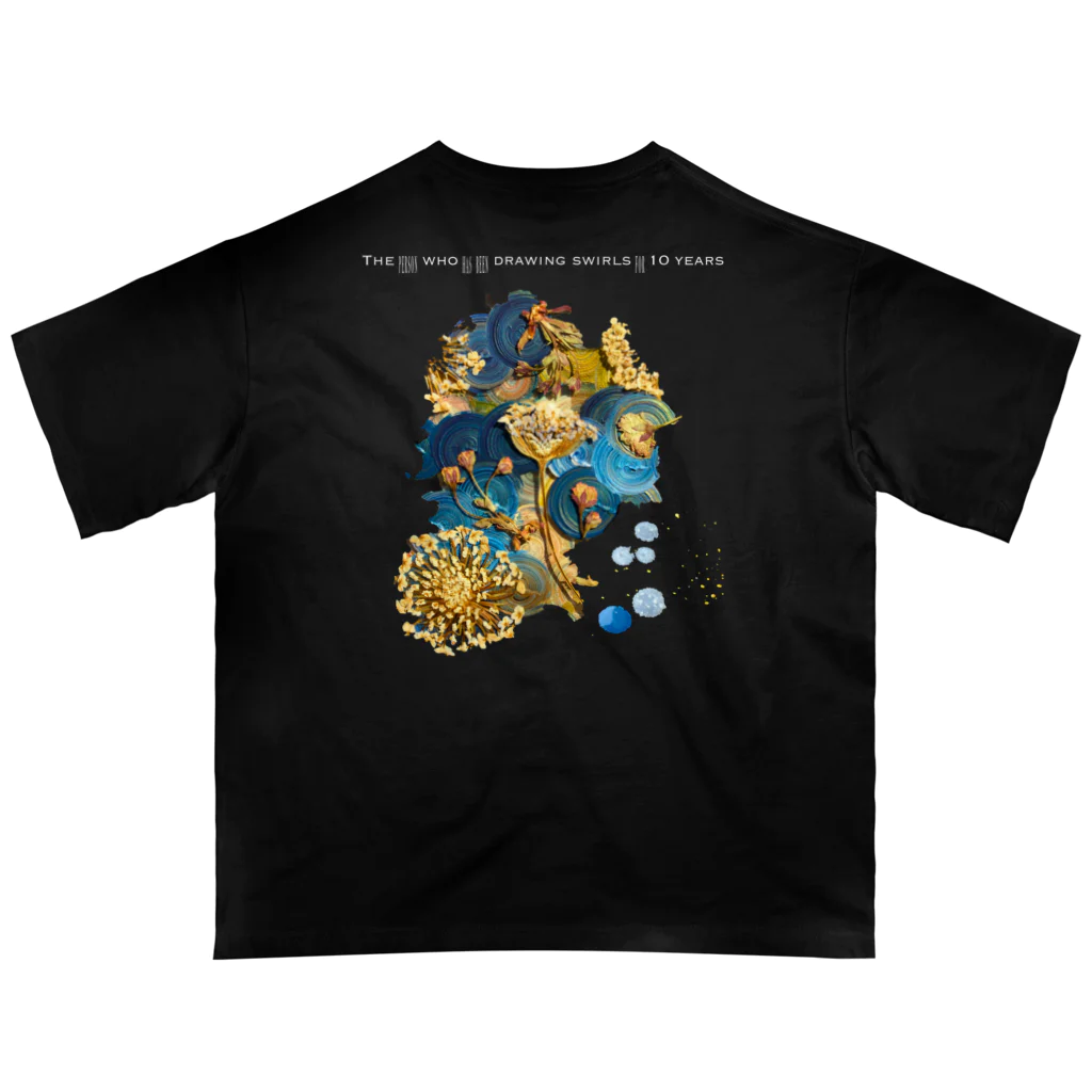 渦を10年描いてる人のGOODNIGHT + MOON オーバーサイズTシャツ