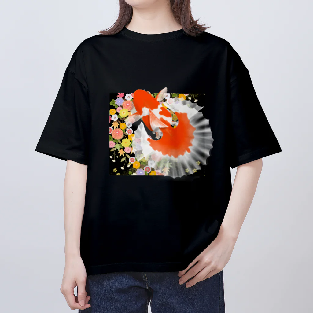 箱庭金魚❀暁姫の土佐錦  Oversized T-Shirt