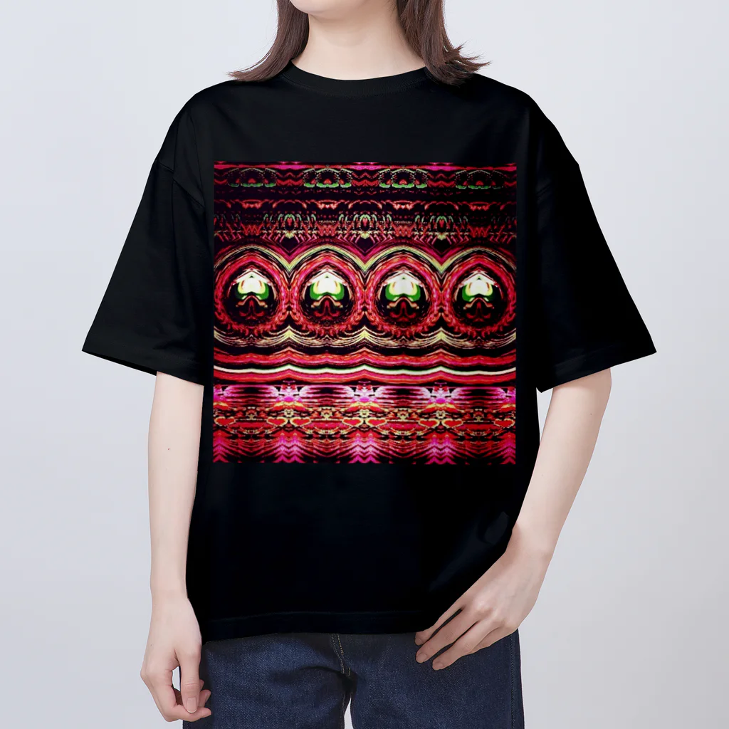 Anna’s galleryのVintage Psychedelic Red オーバーサイズTシャツ