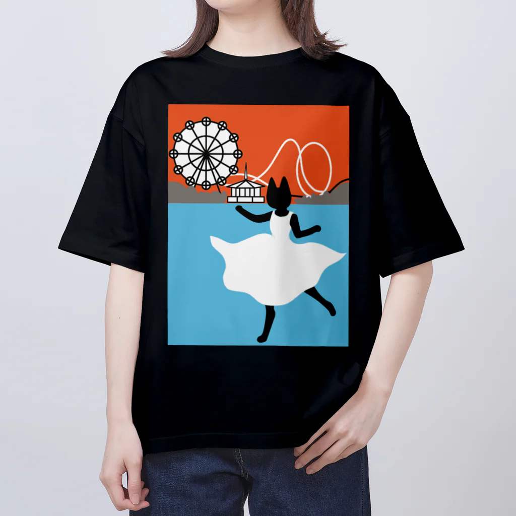 杜の魚の猫の見た夢 Oversized T-Shirt