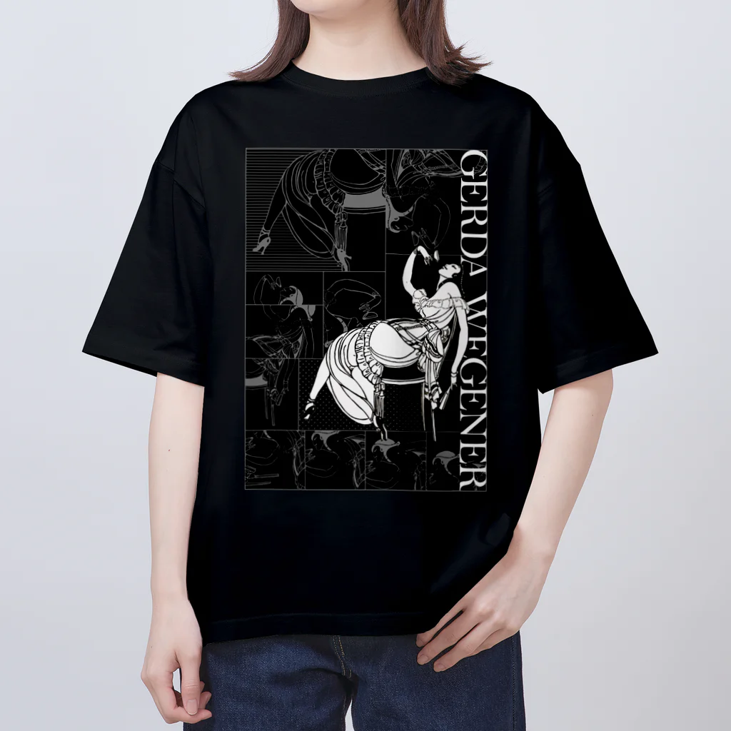 Cordelia　SUZURI分室のGERDA "Collage black×black" Oversized T-Shirt