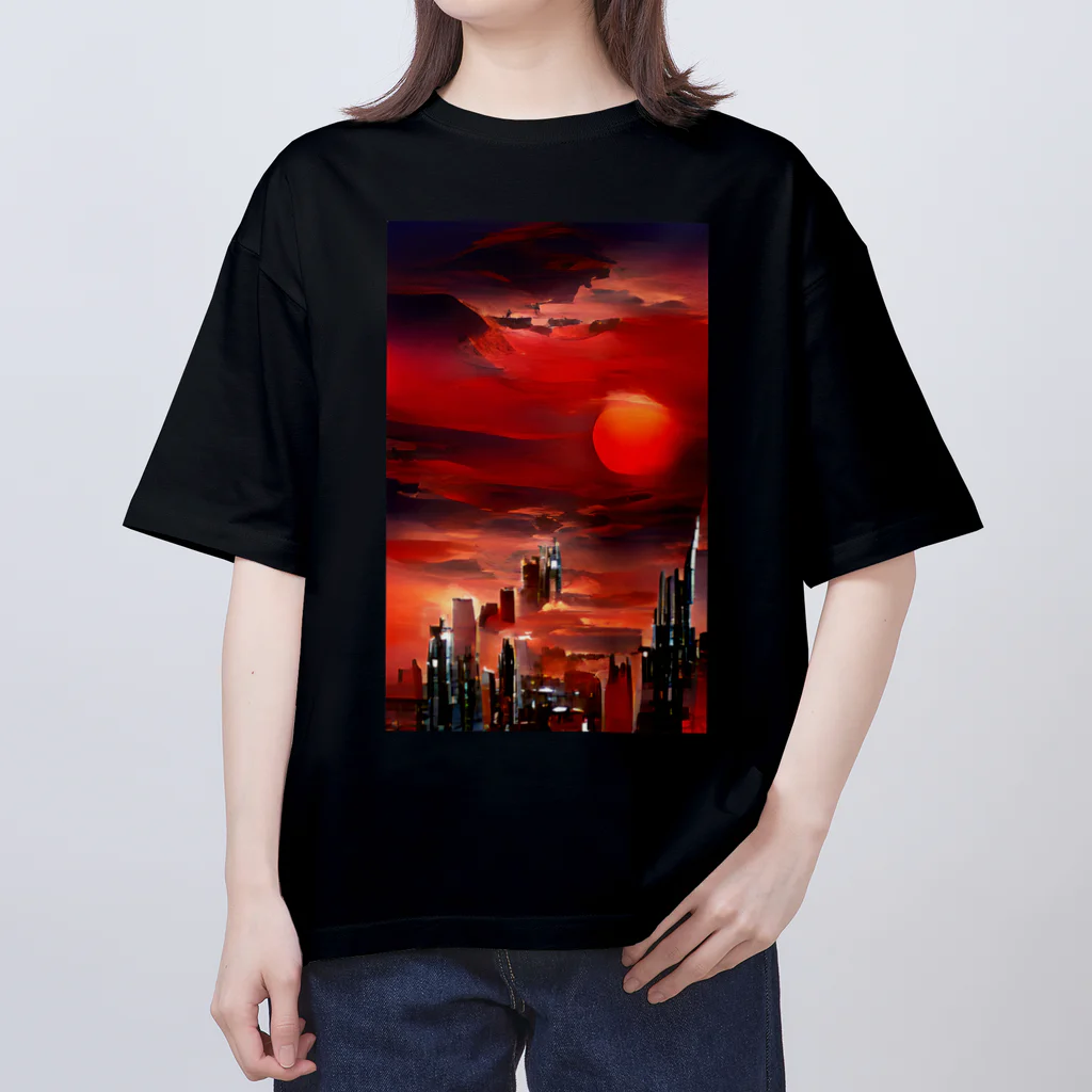 Eye2EyeのRed Night オーバーサイズTシャツ