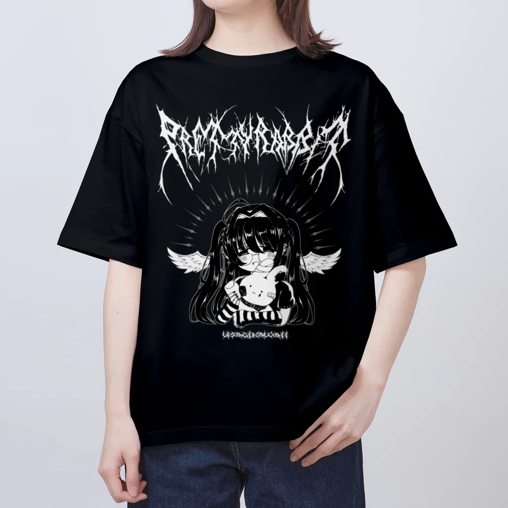 みなづきしずくのおみせ。の† Rabbit Angel † オーバーサイズTシャツ