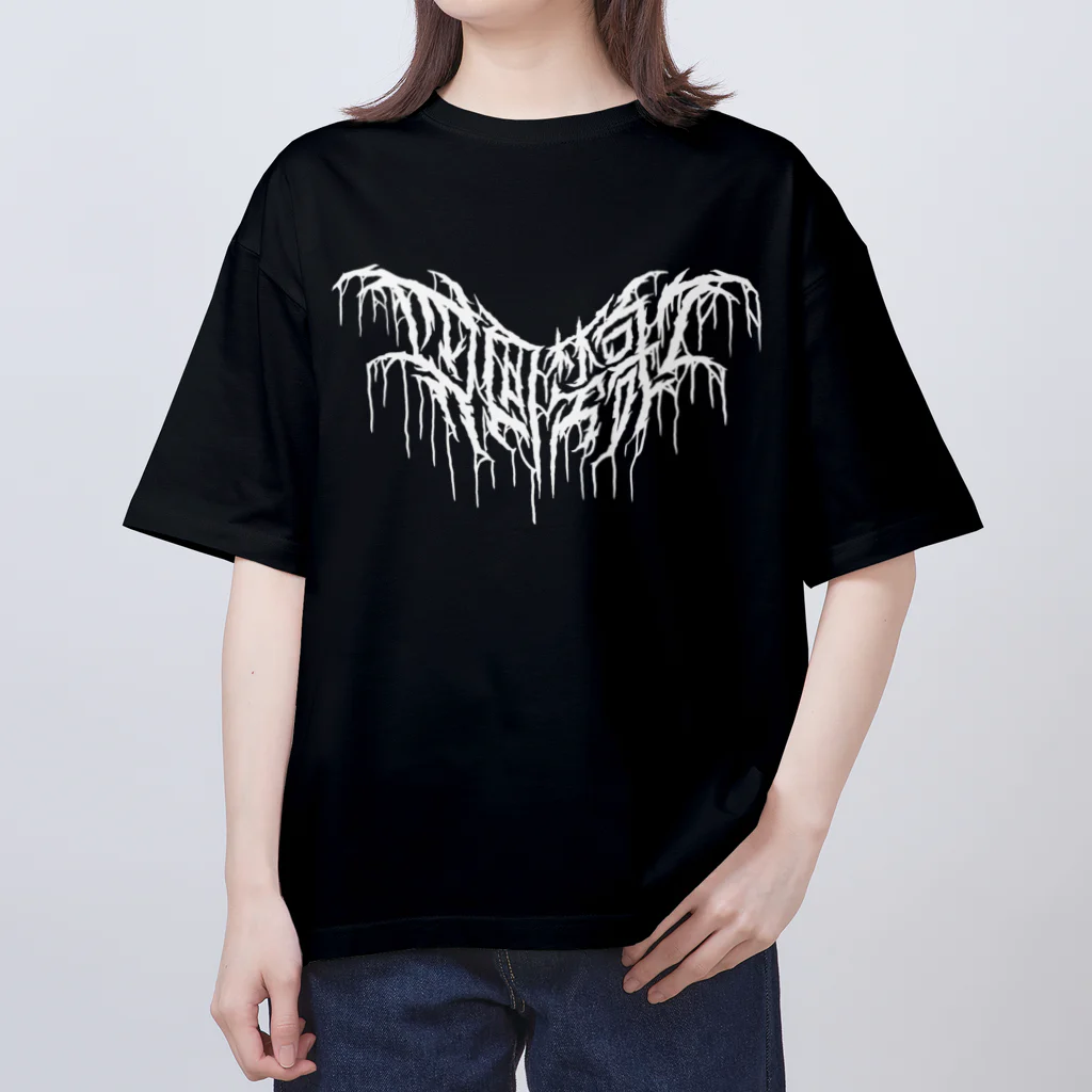 忍太郎の四字熟語 - 四面楚歌 Death Metal Logo デスロゴ  オーバーサイズTシャツ