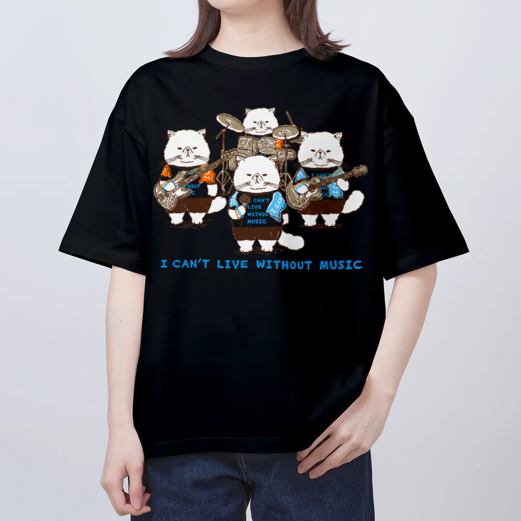 coeur.yu（クードットユー）のそれでは聴いてください「I CAN'T LIVE WITHOUT MUSIC」 オーバーサイズTシャツ