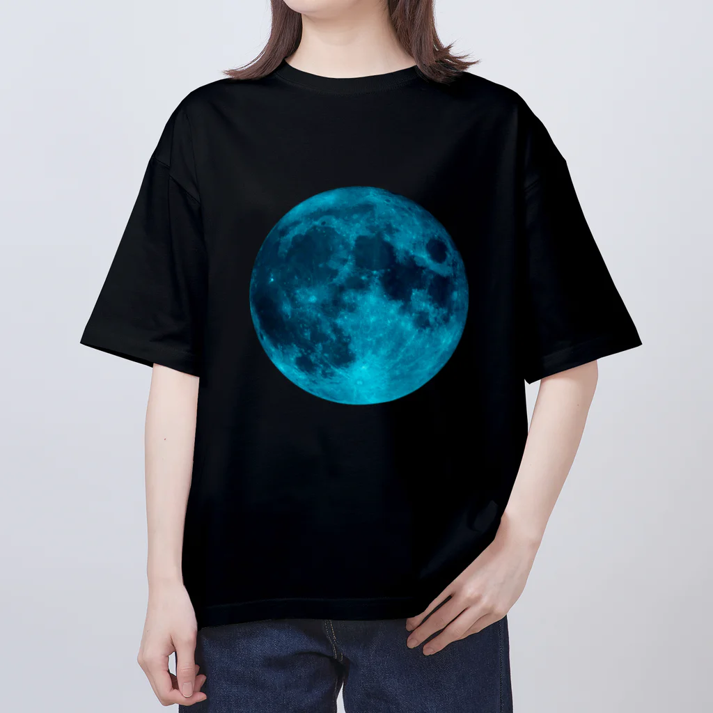 高野寛のSUZURIのBlue Moon Oversized T-Shirt