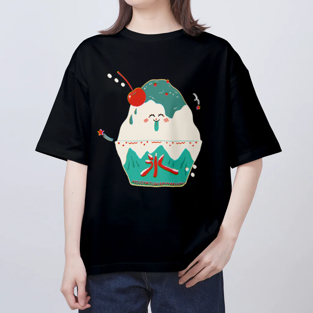 愉快レトロ雑貨屋★39太郎のにこにこメロンソーダのかき氷 Oversized T-Shirt