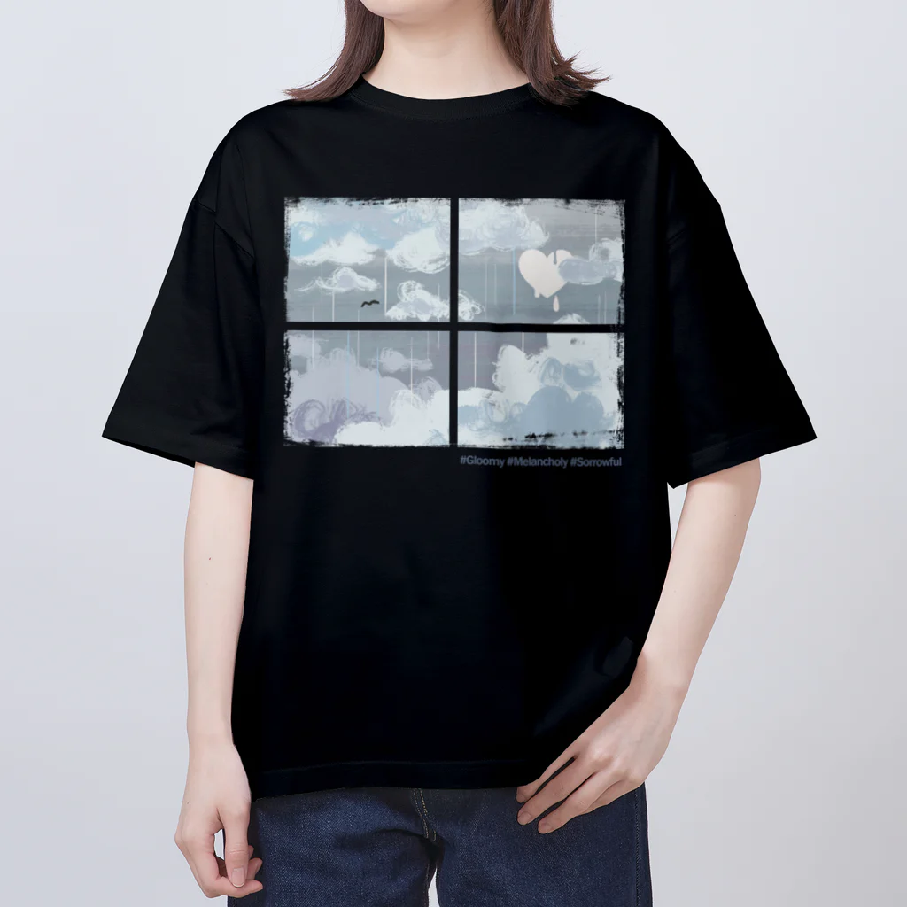 空木ろくのグッズ屋のemo窓　どんより Oversized T-Shirt