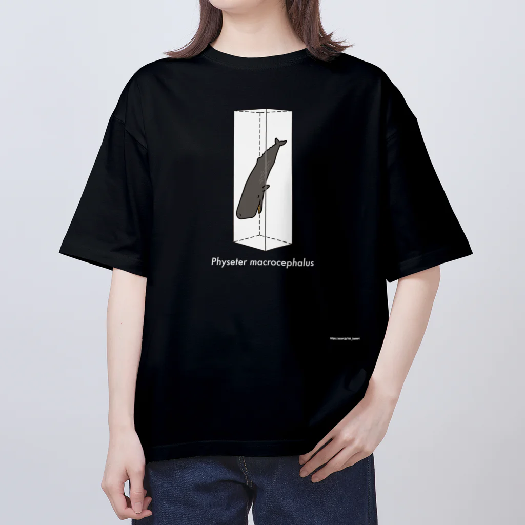 幻想水系branch　byいずもり・ようのBareTank(Physeter macrocephalus) 白文字 オーバーサイズTシャツ