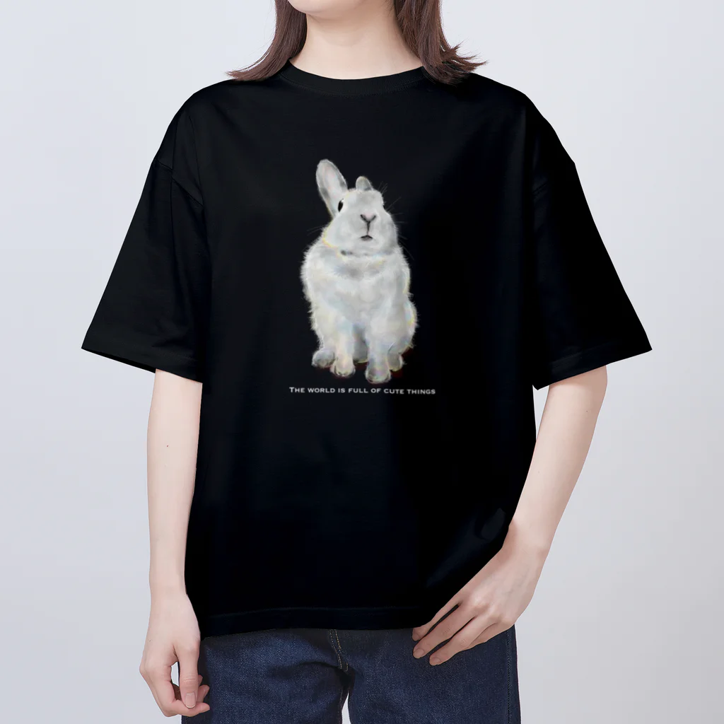 roly_poly_illustrationの【coco_usagi】世界は可愛いもので溢れている オーバーサイズTシャツ