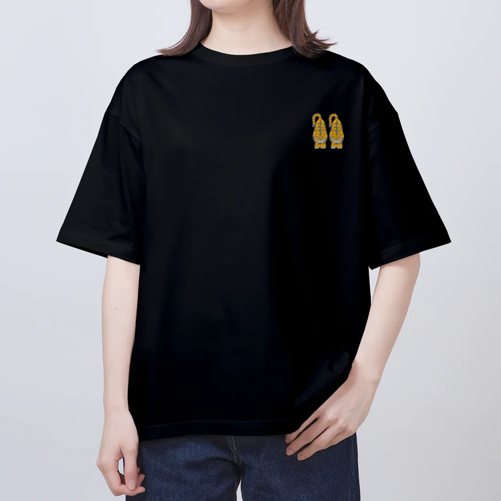 shinichiro matsuyamaのTIGER BUTTER HOT CAKE 濃色 Oversized T-Shirt