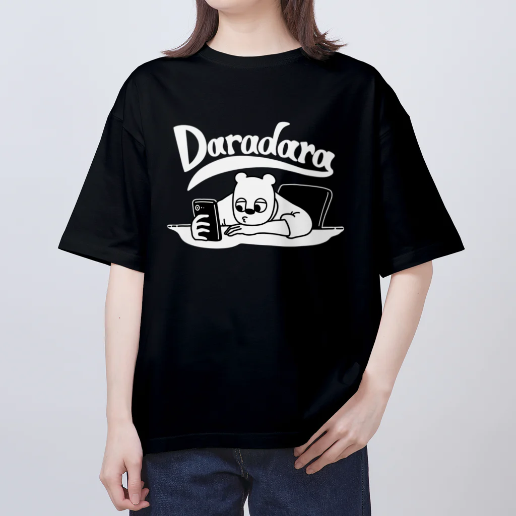 wakutaのDaradara_Black オーバーサイズTシャツ