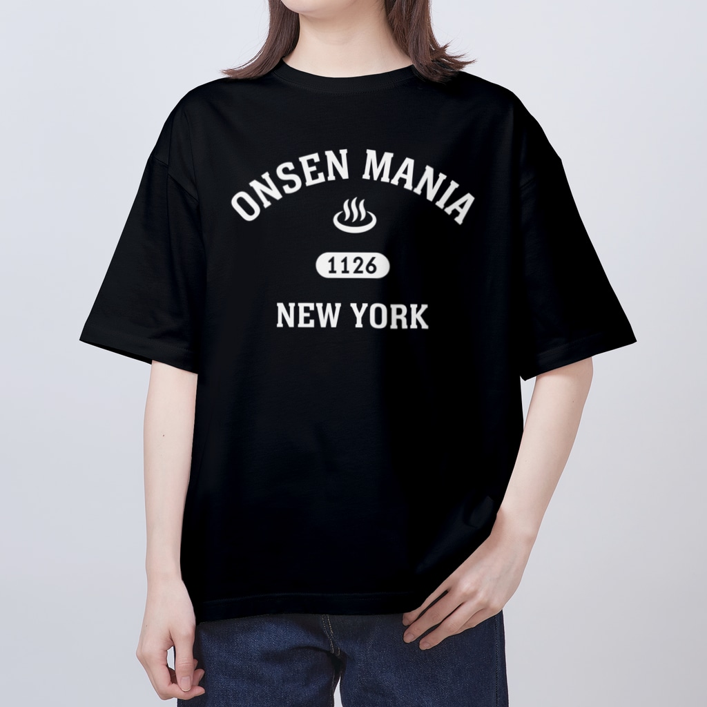 kg_shopのONSEN MANIA (ホワイト) Oversized T-Shirt