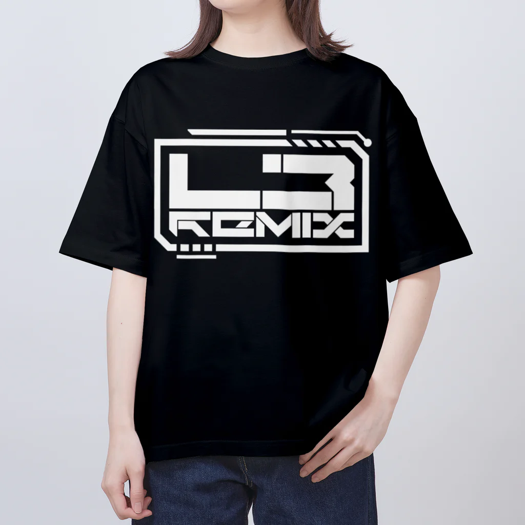 Level#3 RemixのL3 Remix White Logo オーバーサイズTシャツ