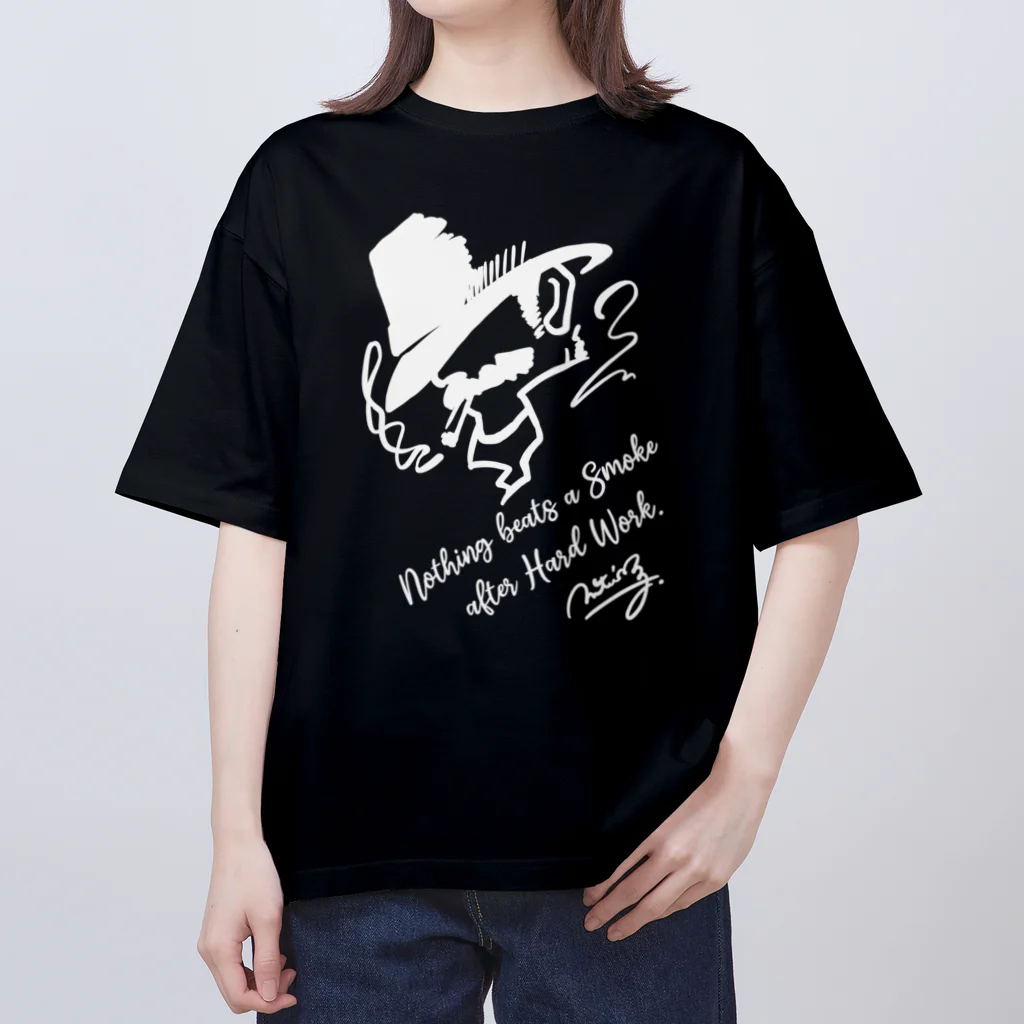 Andiamoの至福の一服（白） Oversized T-Shirt