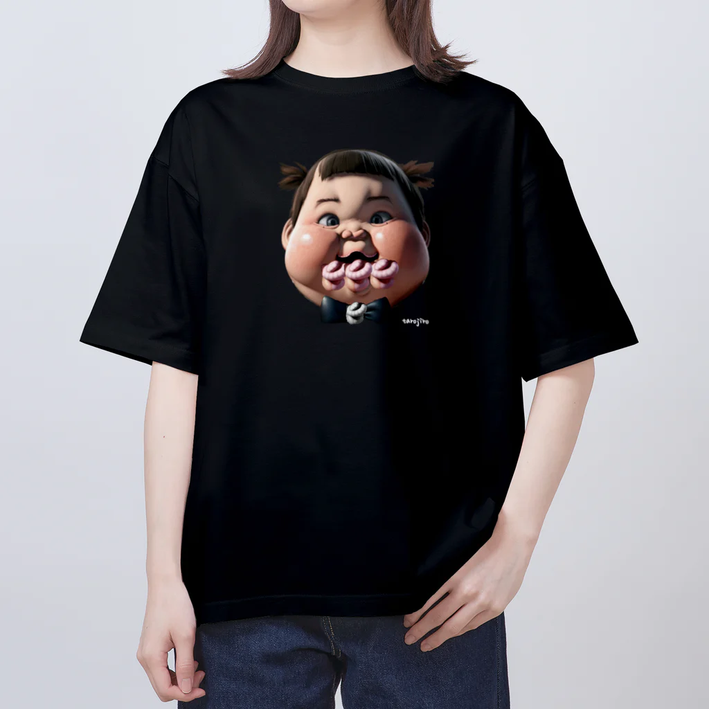 🍩tarojiro(たろじろ) shop🍩のLICK MONSTER Jr. by AI Oversized T-Shirt