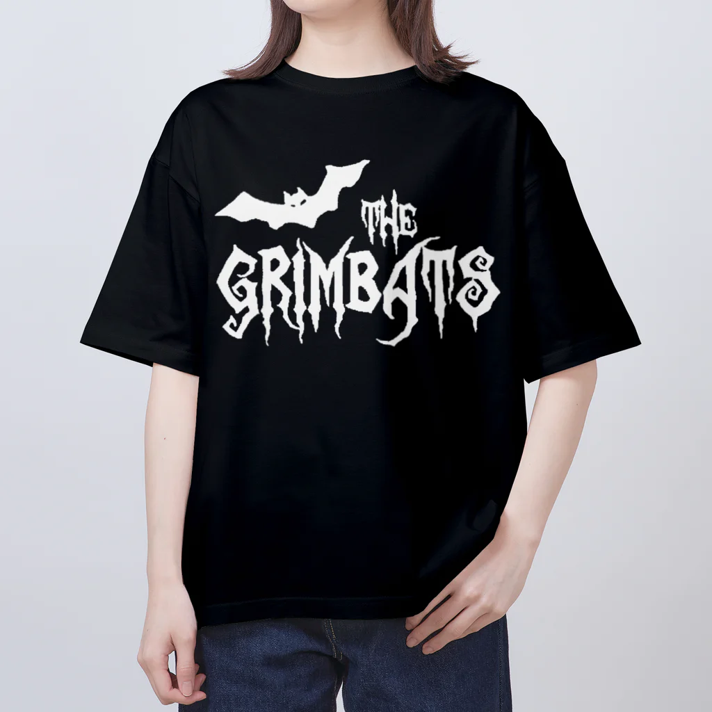 GRIMWORKSのTHE GRIMBATS logo-1 White Oversized T-Shirt