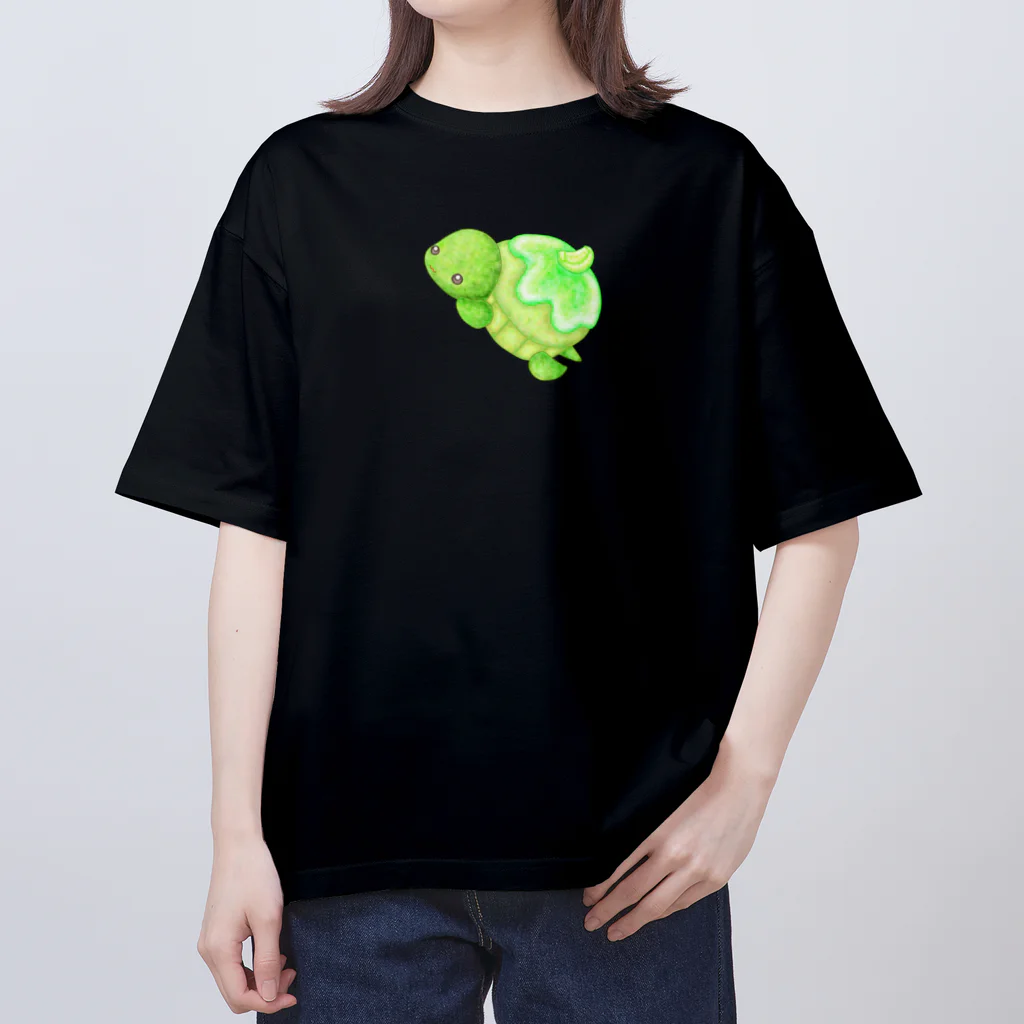 satoayaのアニマルカフェのシ―フードアニマル　カプケカメ Oversized T-Shirt