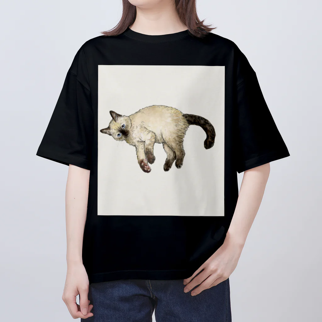 ネコノートショップ（neco-note shop）のビビ（つかねこ） オーバーサイズTシャツ