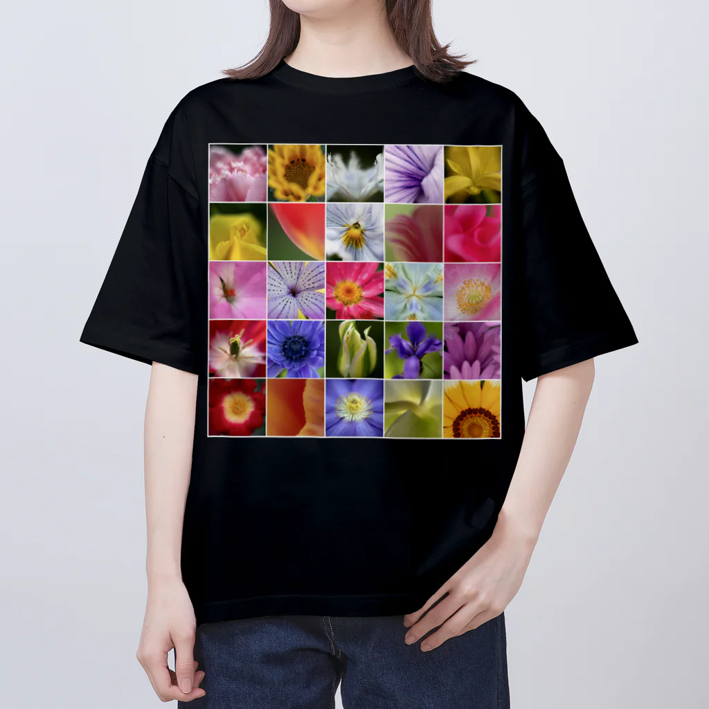 ReijiK_Studioの花、花、花 オーバーサイズTシャツ