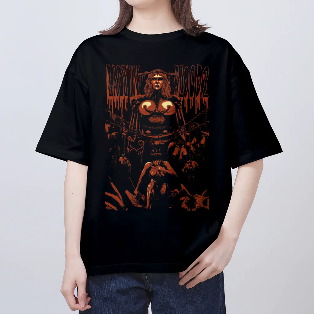 GOREHOUNDS GARBAGEのLADY IN BLOOD II Hard Red Oversized T-Shirt
