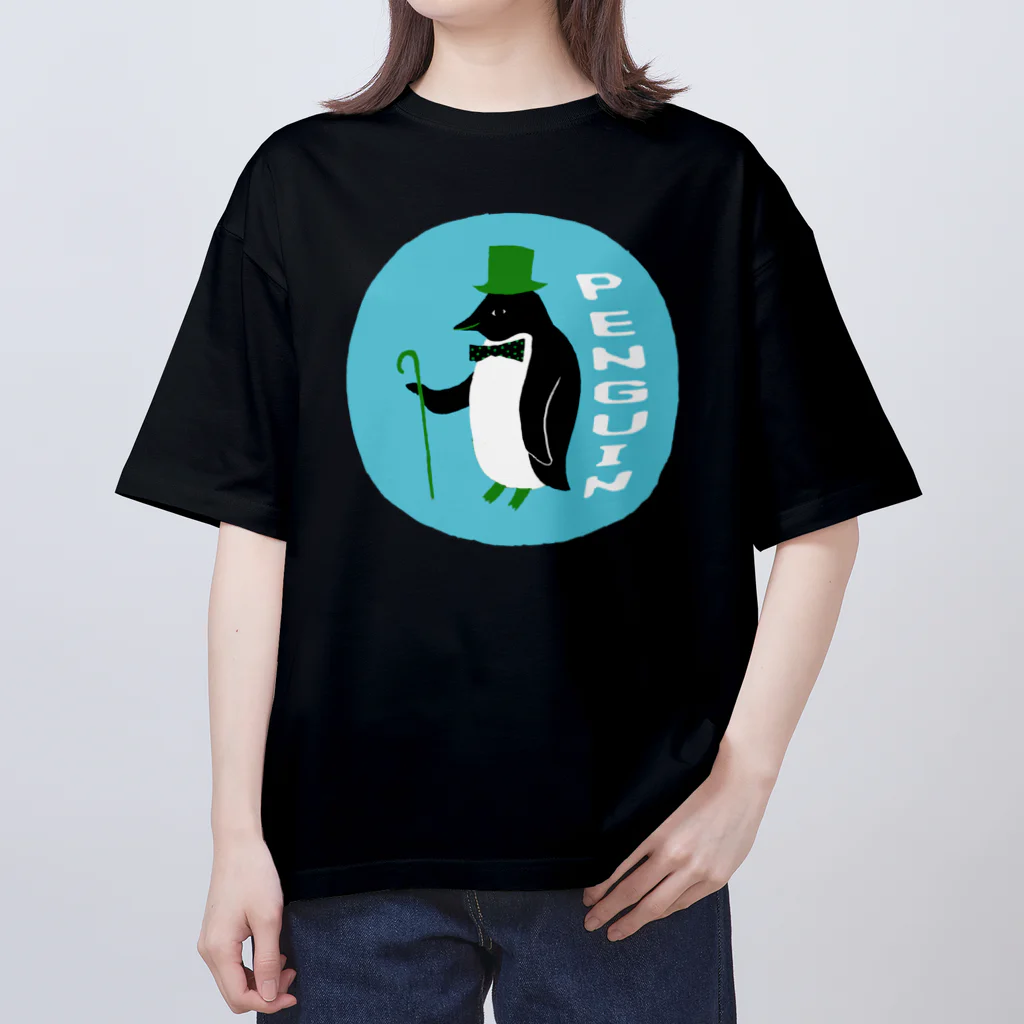 gogocats-shopのみんな大好きペンギン君 Oversized T-Shirt