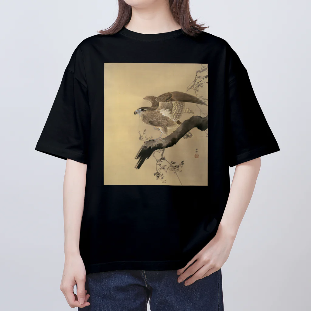 MUGEN ARTの小原古邨　鷹　Ohara Koson / Falcon Oversized T-Shirt