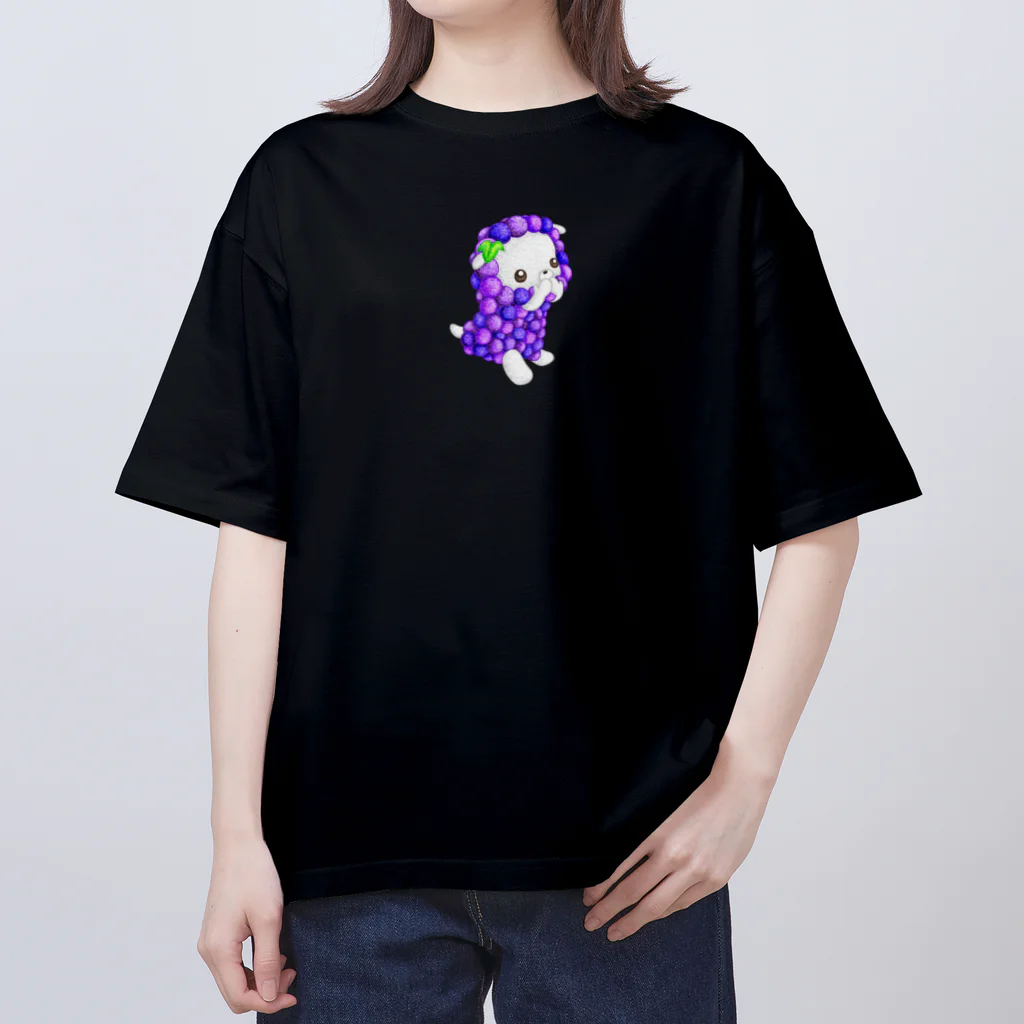 satoayaのアニマルカフェのフルーツアニマル　ブドウヒツジ Oversized T-Shirt