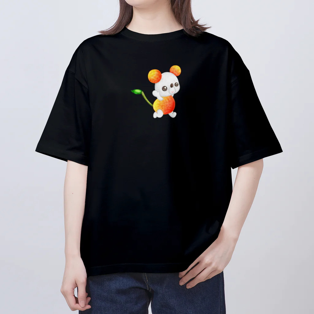 satoayaのアニマルカフェのフルーツアニマル　サクランボネズミ Oversized T-Shirt