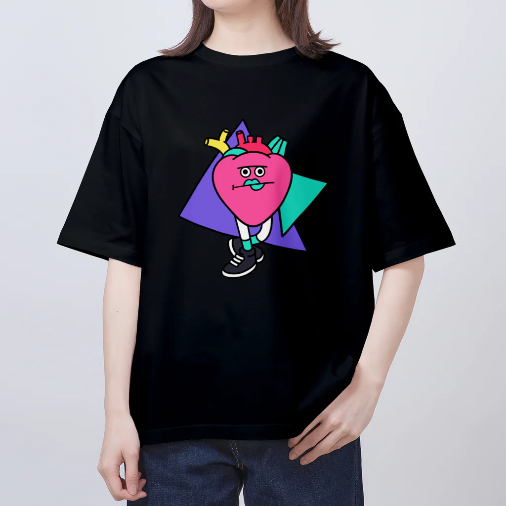 KAMENOCO SHOPのレトロポップ 心のすけ Oversized T-Shirt