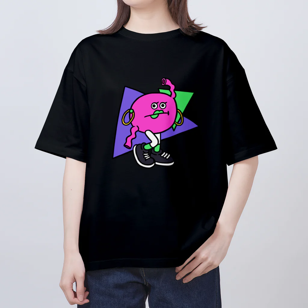 KAMENOCO SHOPのレトロポップ 胃のすけ オーバーサイズTシャツ