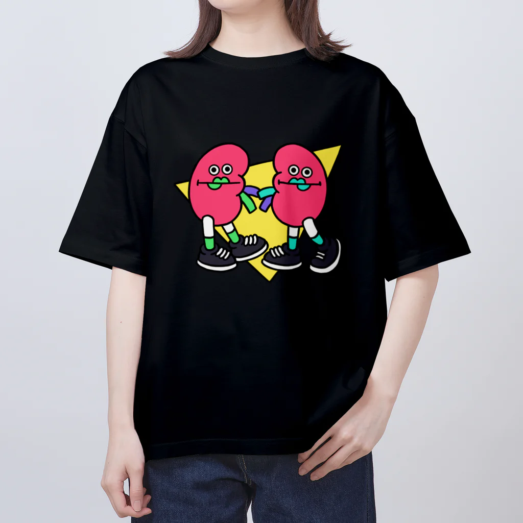 KAMENOCO SHOPのレトロポップ 腎のすけ  Oversized T-Shirt