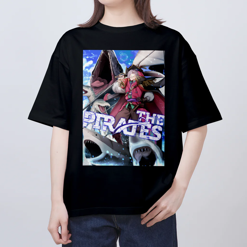 白亜獣斗 物販会場のTHE PIRATES Tシャツ 黒 オーバーサイズTシャツ