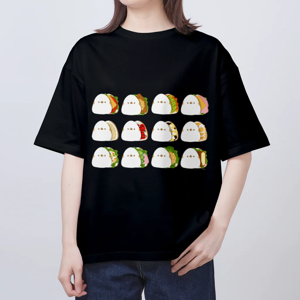 しろくま&ペンギン通信の挟みエナガ Oversized T-Shirt