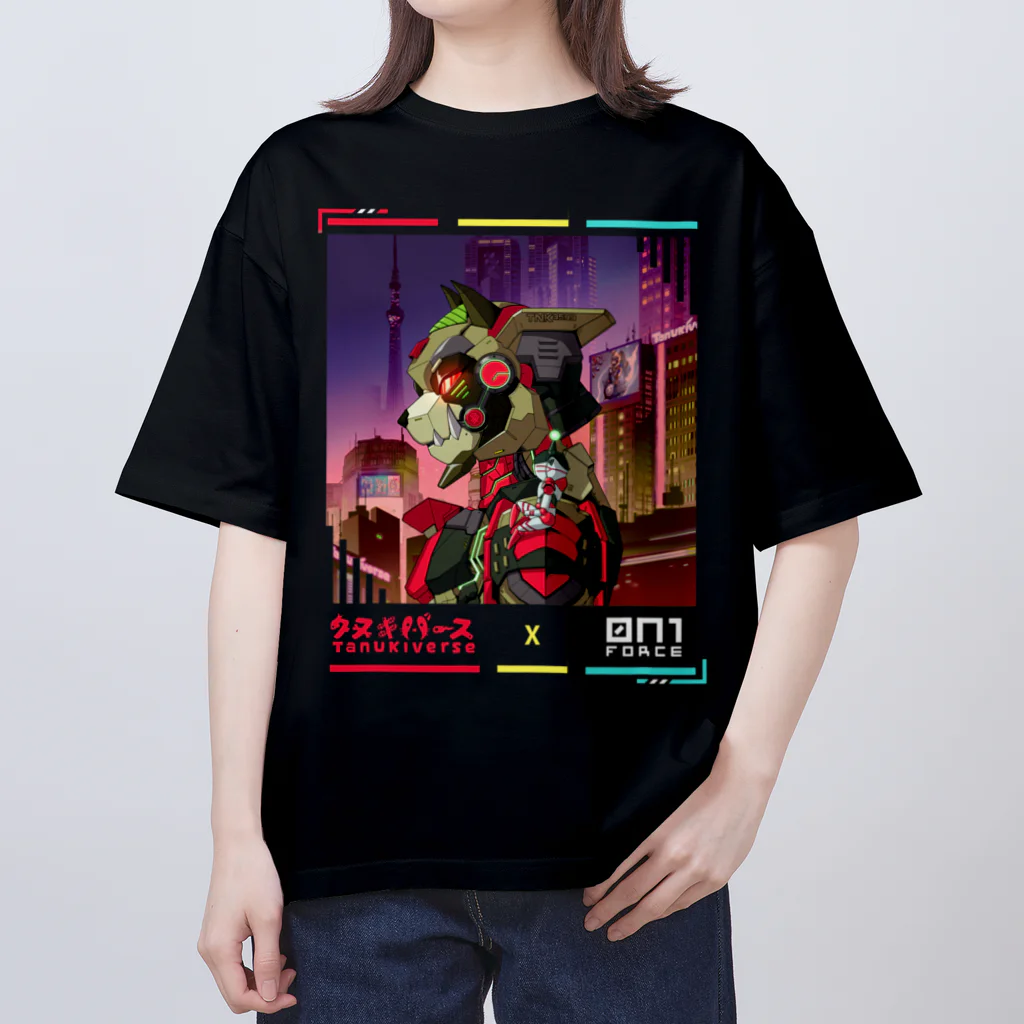 タヌキバースのタヌキバース x オニフォース オーバーサイズTシャツ