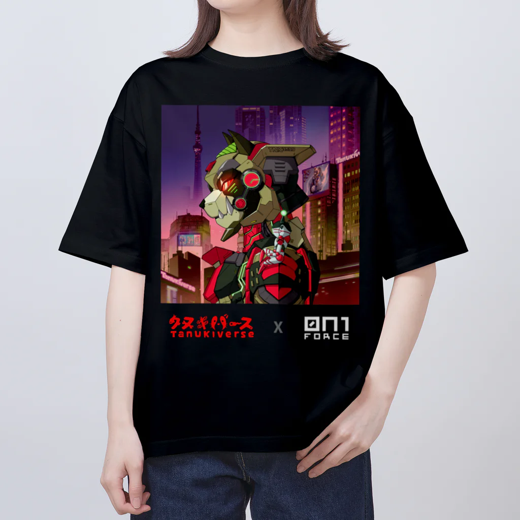 タヌキバースのタヌキバース x オニフォース オーバーサイズTシャツ