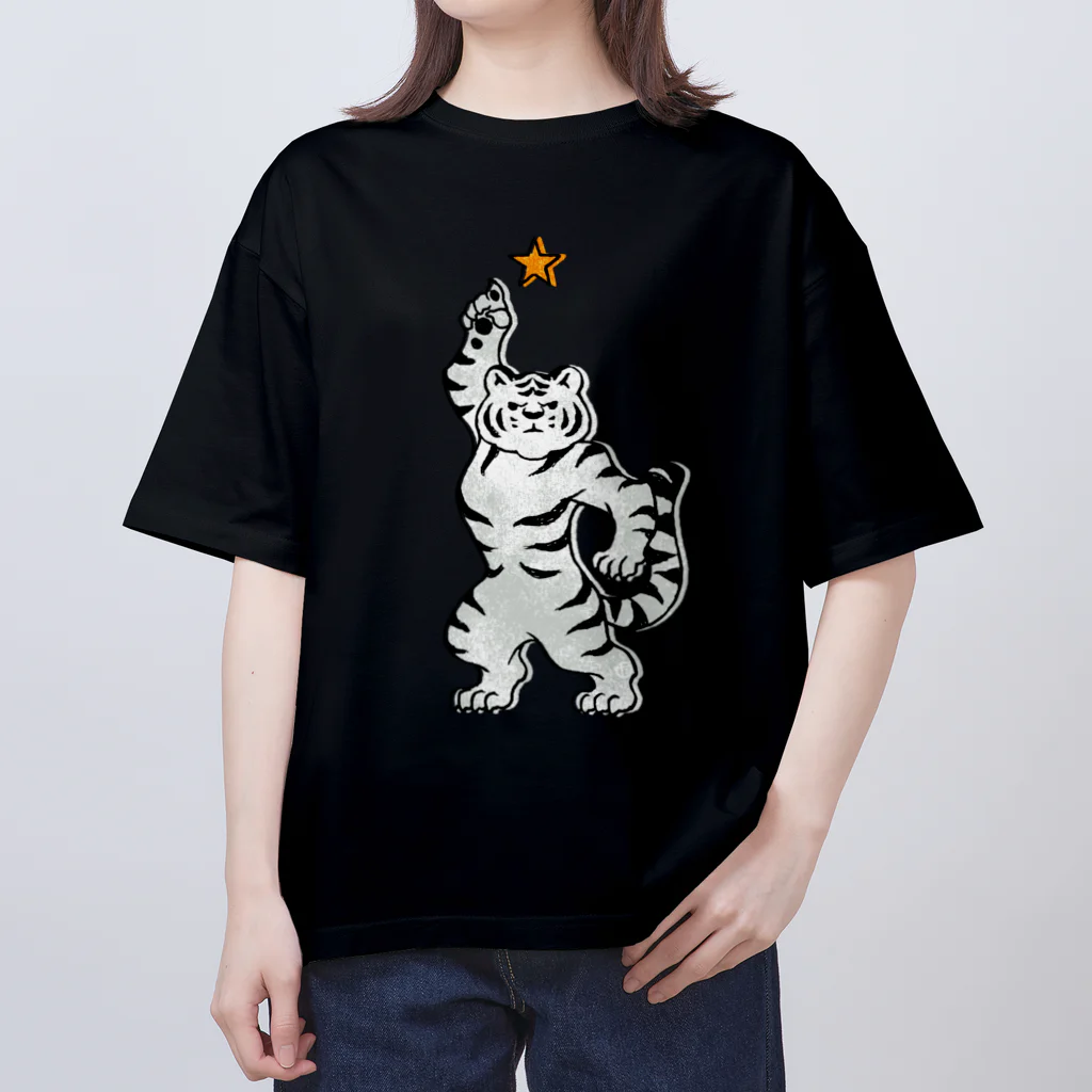 吉川 達哉 tatsuya yoshikawaのFIRST STAR WHITE TIGER Oversized T-Shirt