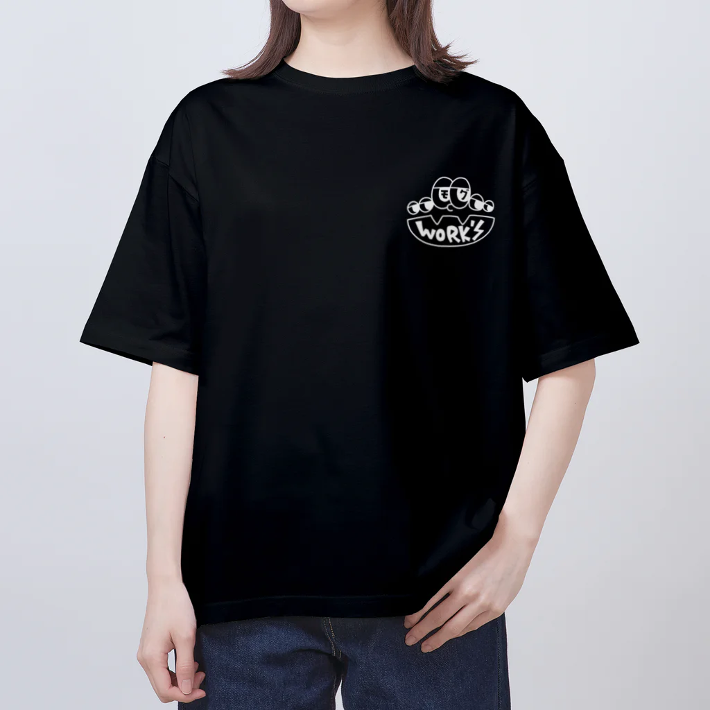 MOG WORK'sの風神雷神現代屏風 Oversized T-Shirt