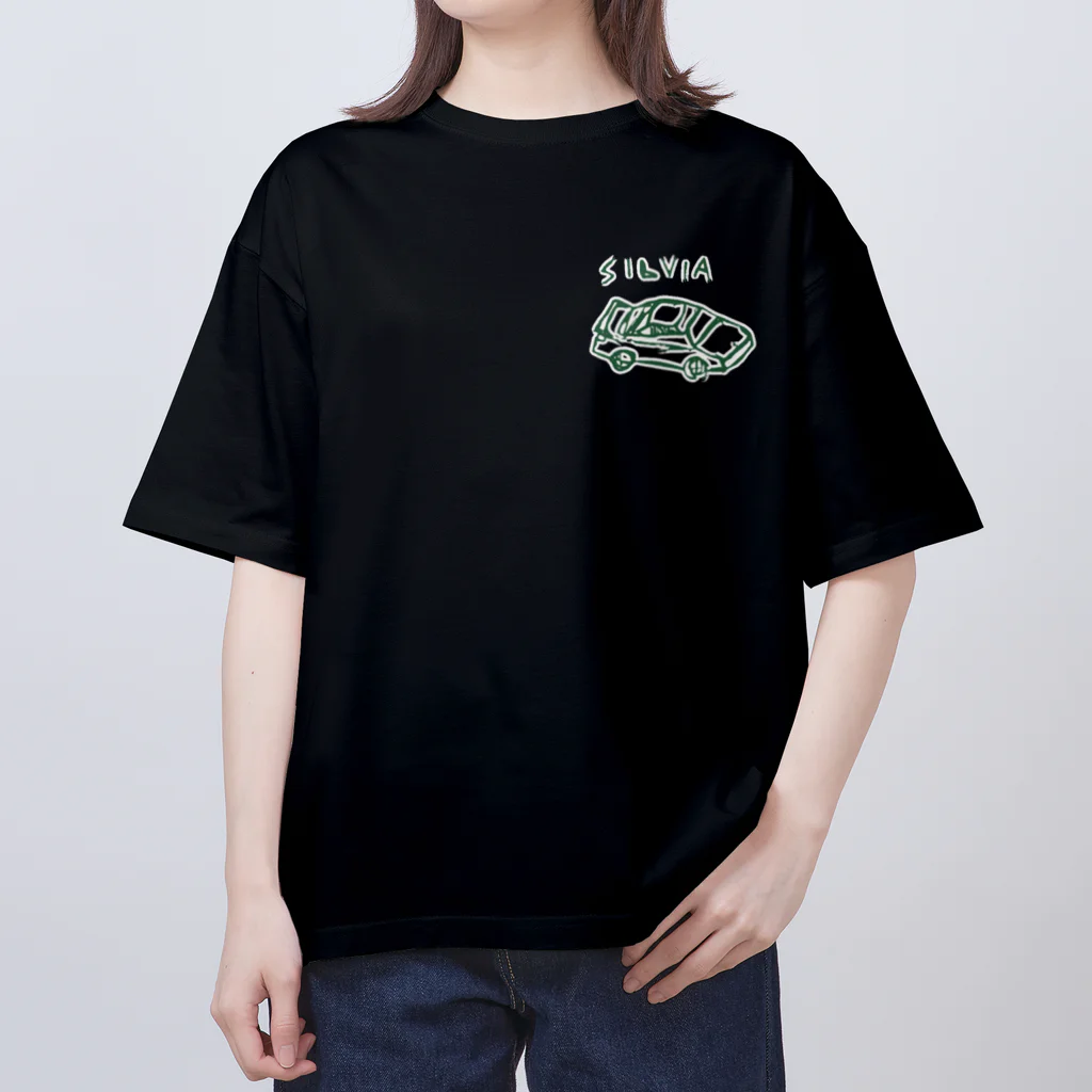 _msmsのシルビアの様な車の絵 オーバーサイズTシャツ