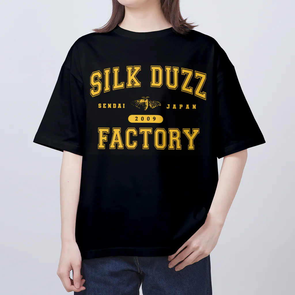 silk duzz factory APPARELのsilk duzz factory【college】イエロー オーバーサイズTシャツ