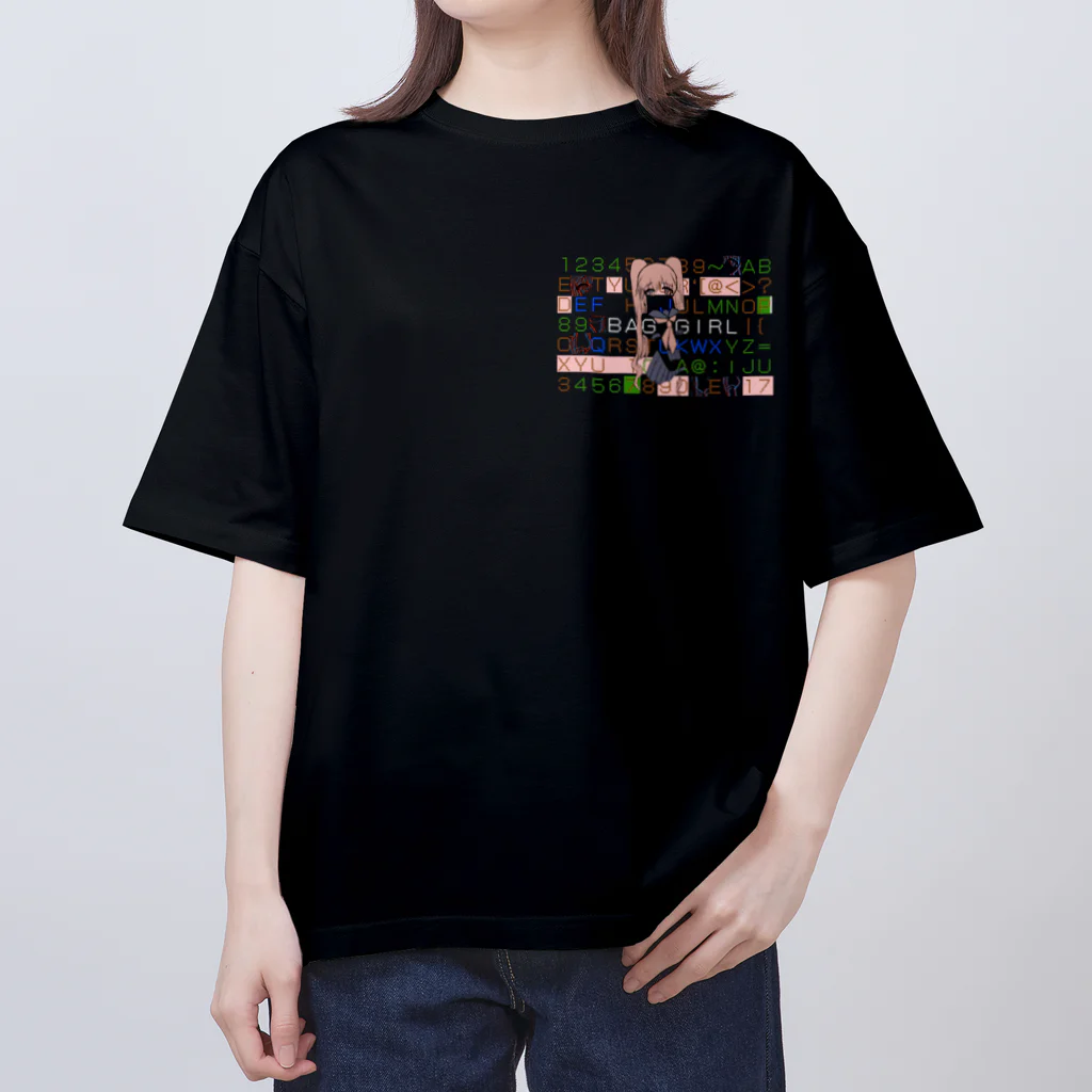 あめまふ　SHOPのバグガール Oversized T-Shirt