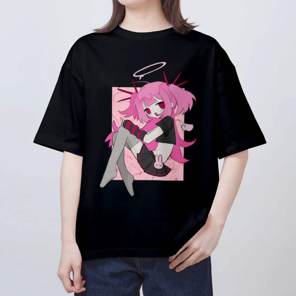 肴田のハーフツイン天使ちゃん Oversized T-Shirt