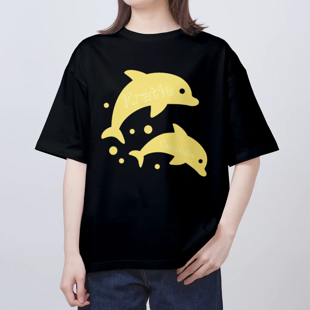 MADE inYOH オフィシャルの【かわイルカとクラチェ〜黄色🐬✨〜】 オーバーサイズTシャツ