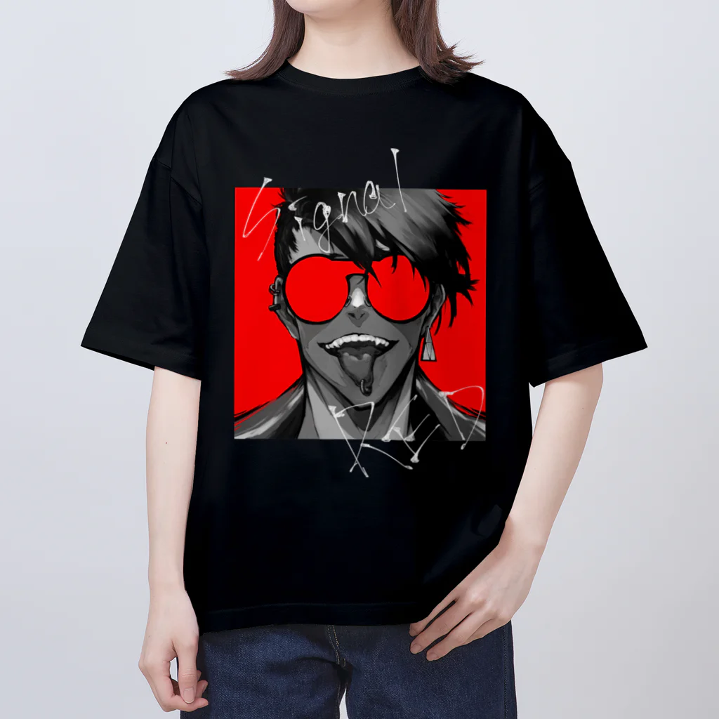 ヴォルのsignal RED オーバーサイズTシャツ