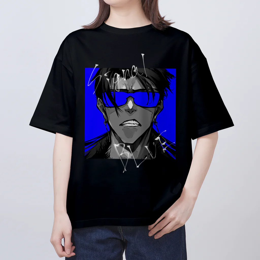 ヴォルのsignal BLUE オーバーサイズTシャツ