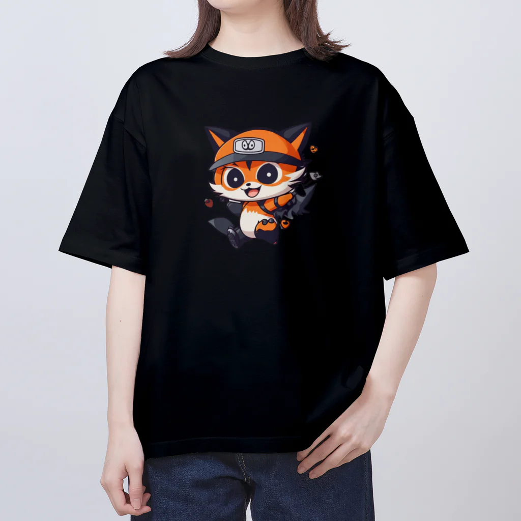 🔥AI art shop🔥のアライグマ（アニメ風） Oversized T-Shirt