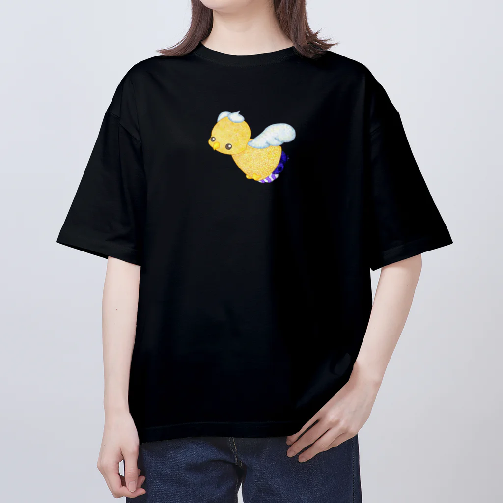 satoayaのアニマルカフェのフードアニマル　クレープバード オーバーサイズTシャツ