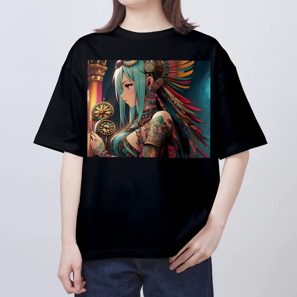 かわいい娘ショップの古代文明少女 オーバーサイズTシャツ