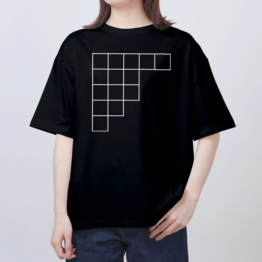 組合せ論ショップのヤング図形 オーバーサイズTシャツ